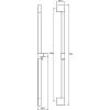 Душевая штанга Ravak X07P638 черная фото 3