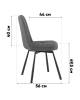 Набор из 2 стульев Stool Group Boun OS-2445Z-3 Lumos-78 DUAL X2 зеленые, вращающиеся фото 10