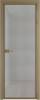 Межкомнатная дверь Profil Doors 1 AX цвет профиля Шампань, стекло безопасное 6 мм рэте 600x2000