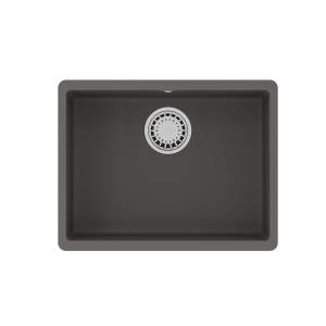 Кухонная мойка Lemark SINARA 540-U 9910077 подстольного монтажа из кварцгранита серый шелк
