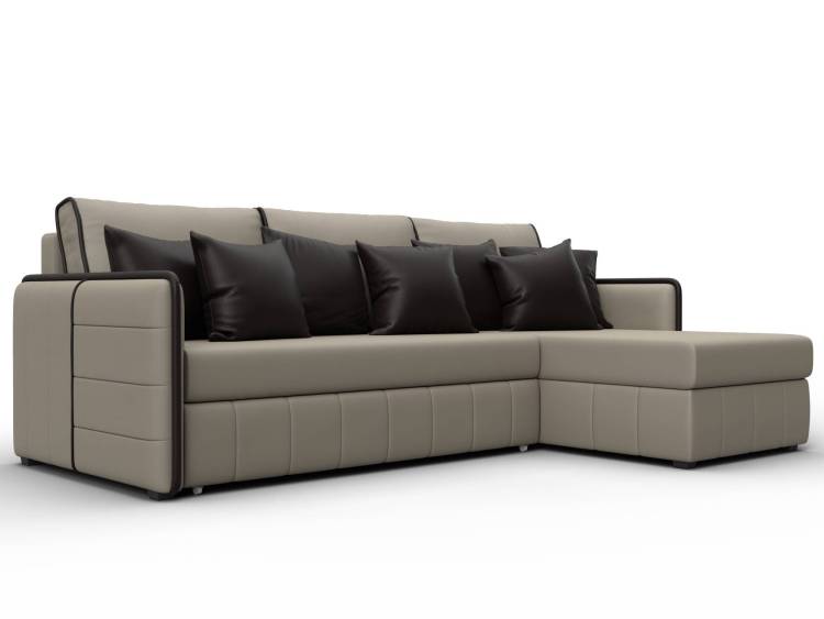 Диван угловой Лига Диванов Лига-078 130982 Бежевый