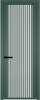 Межкомнатная дверь Profil Doors 3 AGP цвет профиля Зеленый воск, стекло безопасное 6 мм мору белый 800x2000