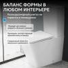 Унитаз-компакт Abber Rechteck AC1210TMW безободковый, сиденье микролифт, белый матовый фото 6