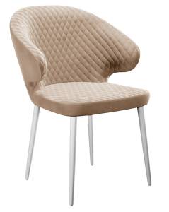 Стул Дик DikLine 355 00-00073751 B03 BEIGE, ножки белые
