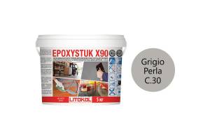 Эпоксидная затирочная смесь Litokol Epoxystuk X90 C.30 Grigio Perla 5 кг