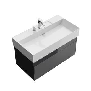 Тумба с раковиной Kerama Marazzi Logica стальной серый, 90 см, раковина LO.wb.90.2