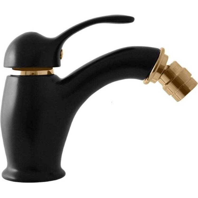 Смеситель для биде Rav Slezak Labe L045.5KCMATZ черный матовый, бронза
