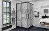 Душевой уголок AvaCan KB80MT профиль черный, стекло матовое, 90x90x195 фото 2