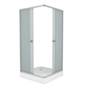 Душевой уголок Niagara Eco NG-009-14Q 90x90x195 Универсальная, профиль Хром, 2 места