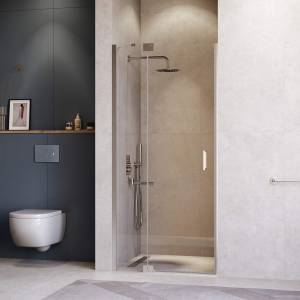 Душевая дверь в нишу RGW Hotel HO-014 1400х2000 профиль хром, стекло прозрачное