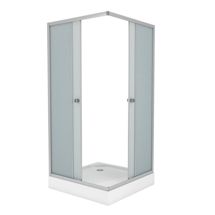 Душевой уголок Niagara Eco NG-009-14Q 90x90x195 Универсальная, профиль Хром, 2 места