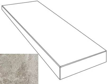 Ступень Gardenia Orchidea Esedra 2.0 G0076102 Gradone Angolare SX Grigio 4x32x80