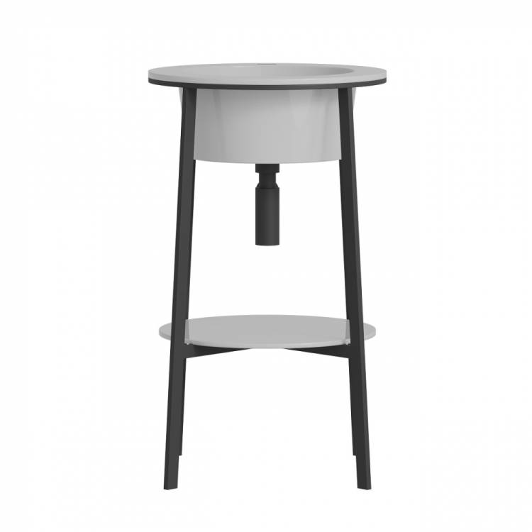 Консоль с раковиной Abber Bequem AC2130 напольная, белая