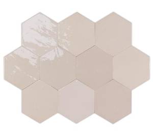 Керамическая плитка WOW Zellige Hexa 122080 Nude 10.8x12.4