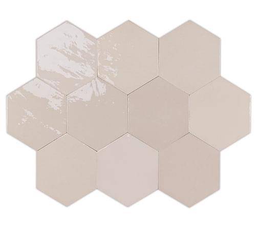 Керамическая плитка WOW Zellige Hexa 122080 Nude 10.8x12.4