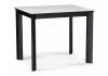 Стол Woodville Кина 588064 alpine white/черный 90(130)x65x76
