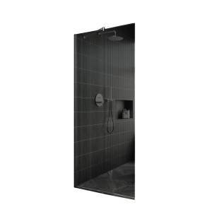 Душевая перегородка MaybahGlass MGD-698-5у 79x195, стекло графит 8 мм, профиль хром матовый