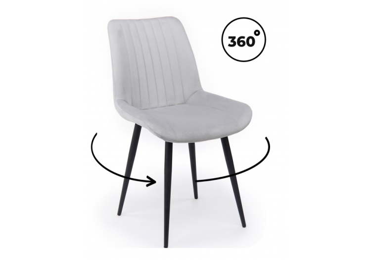 Стул на металлокаркасе Notta Седа 632377 Светло-серый (zd 960)