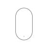 Зеркало Fixsen FX-3090F с LED подсветкой, графит, 50x90 см