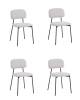 Набор из 4 стульев Stool Group Chao 3277-ST-BL4 CD2302-23 l-gr. bl.l X4 светло-серый черные ножки