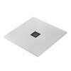 Поддон для душа BelBagno Uno TRAY-MR-UNO-A-90-35-W-NO с сифоном и чёрной матовой декоративной накладкой, 90x90 фото 2