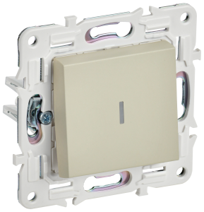 Выключатель 1-клавишный IEK Skandy SK-V10-1-10-K10 бежевый