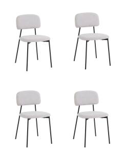 Набор из 4 стульев Stool Group Chao 3277-ST-BL4 CD2302-23 l-gr. bl.l X4 светло-серый черные ножки