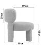 Кресло Stool Group Fani FDC0175184 Ani Pink 107-4 горчичный фото 10