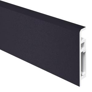 Плинтус CronaFloor Foresta BK017 Угольно-черный 2000x70x13