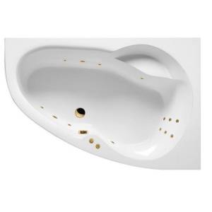 Акриловая ванна Excellent Newa 160x95 (правая) "LINE" (золото)