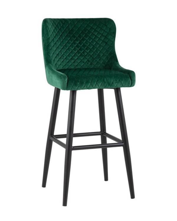 Стул барный Stool Group Ститч MC15B VELVET HLR-56 DUAL изумрудный