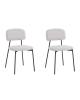 Набор из 2 стульев Stool Group Chao 3277-ST-BL2 CD2302-23 l-gr. bl.l X2 светло-серый черные ножки