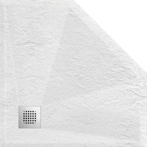 Поддон для душа из искусственного камня Vincea VST-4SP1010W, 1000*1000*25, белый матовый