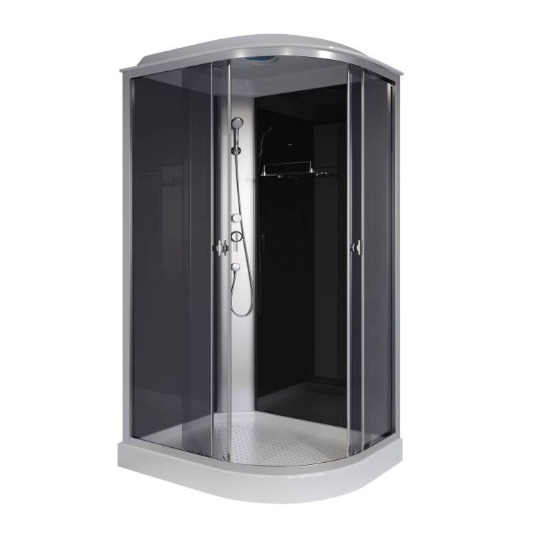Душевая кабина Niagara Eco E120/80/13L/TN 120x80x215 Левая, профиль Серебро, 3 места