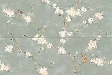 Декор Ragno Mixed RC5L Verde Decoro Fiori di Pesco Rett. (A+B) 120x40