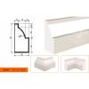 Молдинг цокольный LepninaPlast ЦВ-80/1 200x4x8