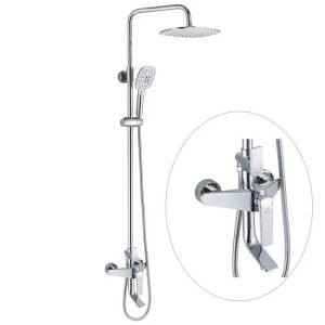 Душевая система Rose R1336 белый, хром
