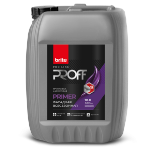 Грунтовка фасадная всесезонная Brite Pro Line Proff Primer 10 л
