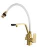 Смеситель для кухни Wonzon & Woghand WW-88458013-BG(MW) с гибким изливом и подключением фильтра, брашированное золото фото 2