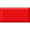 Керамическая плитка Absolut Keramika Monocolor Rojo Biselado Brillo 7.5x15