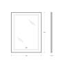 Зеркало BelBagno SPC-KRAFT-600-800-LED-TCH-WARM-NERO с подсветкой и подогревом, Черный фото 6