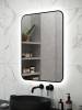 Зеркало Watersense Rita Black Soft Line W00918 LED подсветка, сенсор на взмах, 60x80 фото 6