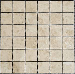 Мозаика Pixel Mosaic Мрамор PIX 326 Cappucino 4.8x4.8 Полированная 30.5x30.5х6