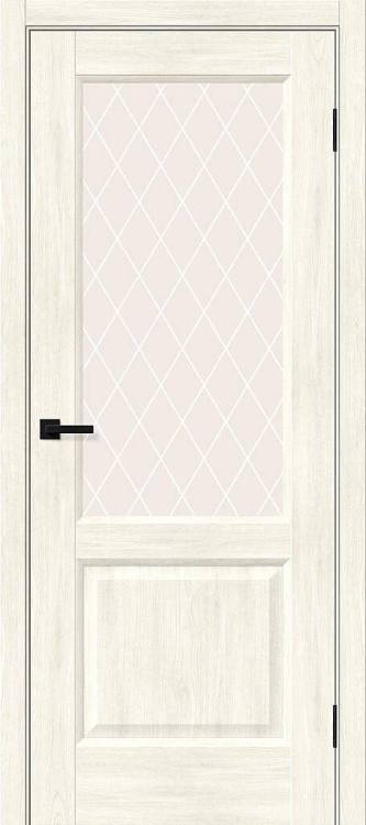 Межкомнатная дверь Остекленная Bravo Неоклассик-33 153-0870 Полотоно Nordic Oak, Стекло White Сrystal 2000х700