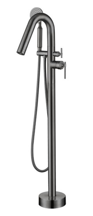 Смеситель для ванны Boheme Eterna 179-GM напольный, Gun Metal