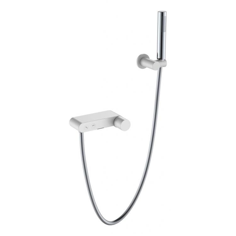 Смеситель для ванны Boheme Stick 123-WCR White Diamond Chrome