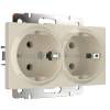 Розетка двойная с заземлением Werkel Встраиваемые механизмы W1172003