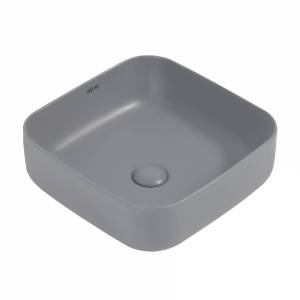 Раковина Abber Rechteck AC2211MG 39 см, серая матовая