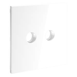 Лицевая панель для двойной ТВ розетки Voltum S70 VLS001601 белый