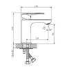 Смеситель для раковины Orange Sofi 2.0 M46-021CR,хром фото 5